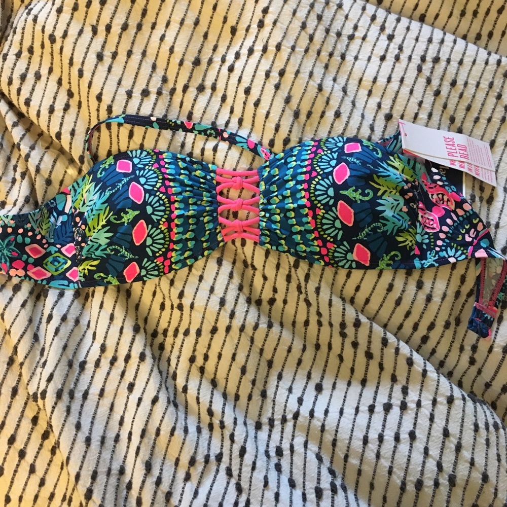 Lilly Pulitzer bikini top, flow and glow